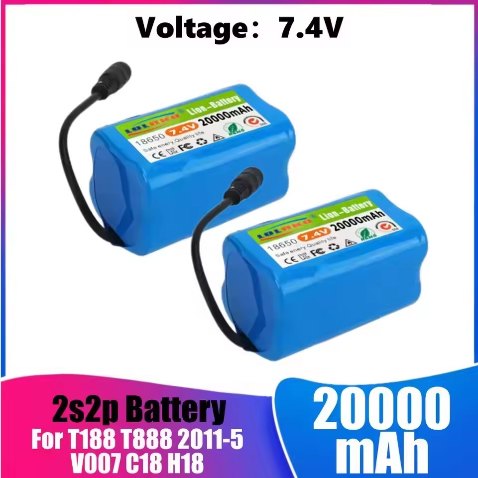 Baterai 7.4V 20000MAh dengan P - Fish Finder Charger ulasan dan harga