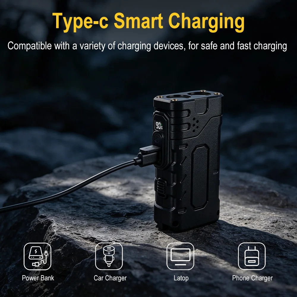 BORUIiT Senter LED EDC dengan  - Fishing Light ulasan dan harga