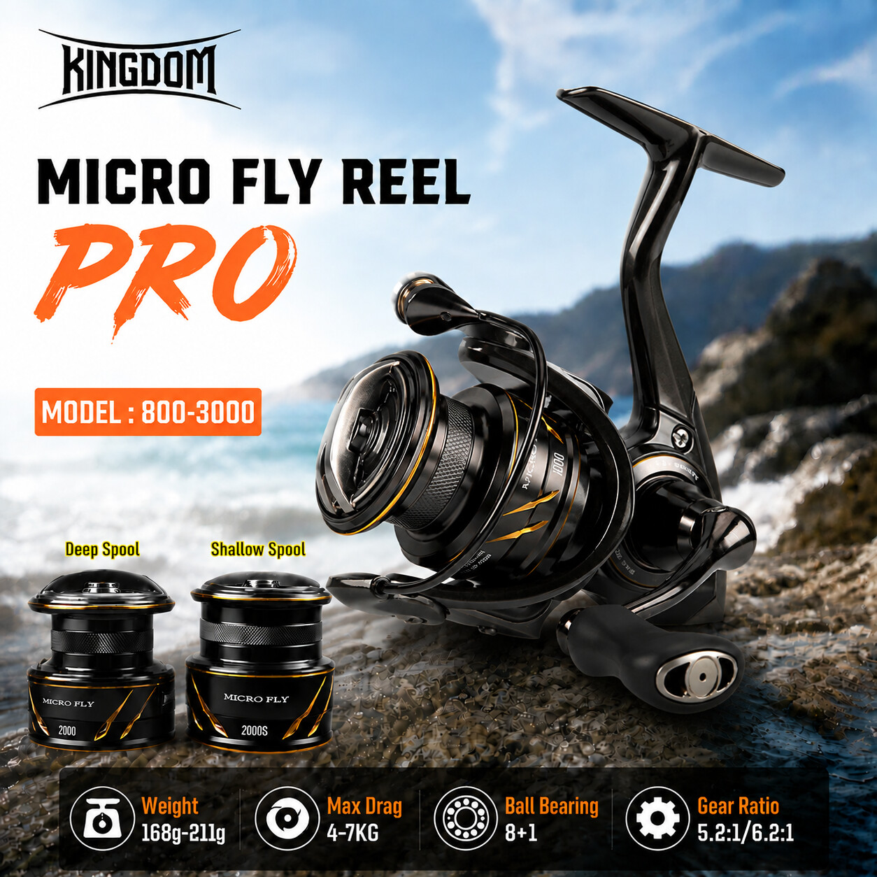 Kingdom Micro Fly Pro Fishing  - Shimano Reel Stradic ulasan dan harga